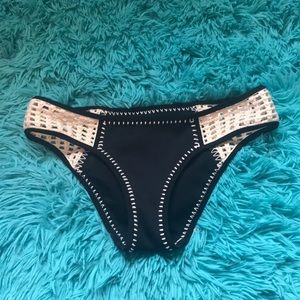 VS Black Crochet Bikini Bottom